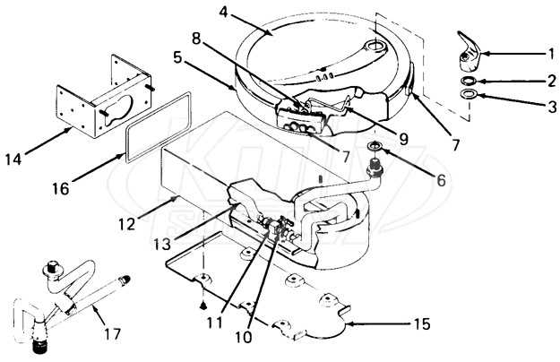 oasis water fountain parts diagram