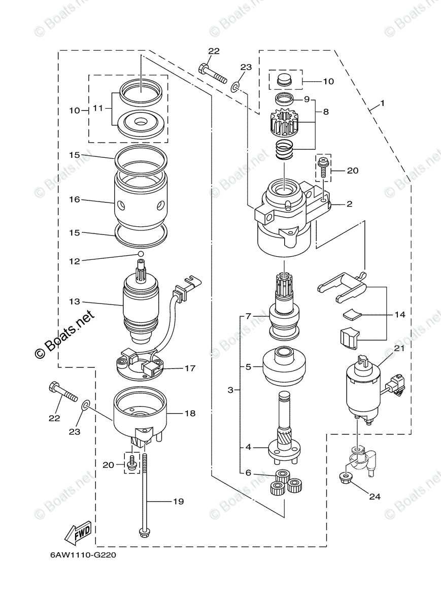 outboard engine parts diagram