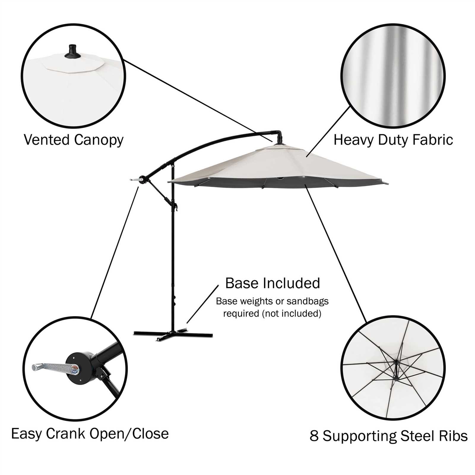 outdoor umbrella parts diagram