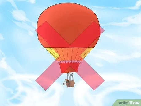 parts of a hot air balloon diagram