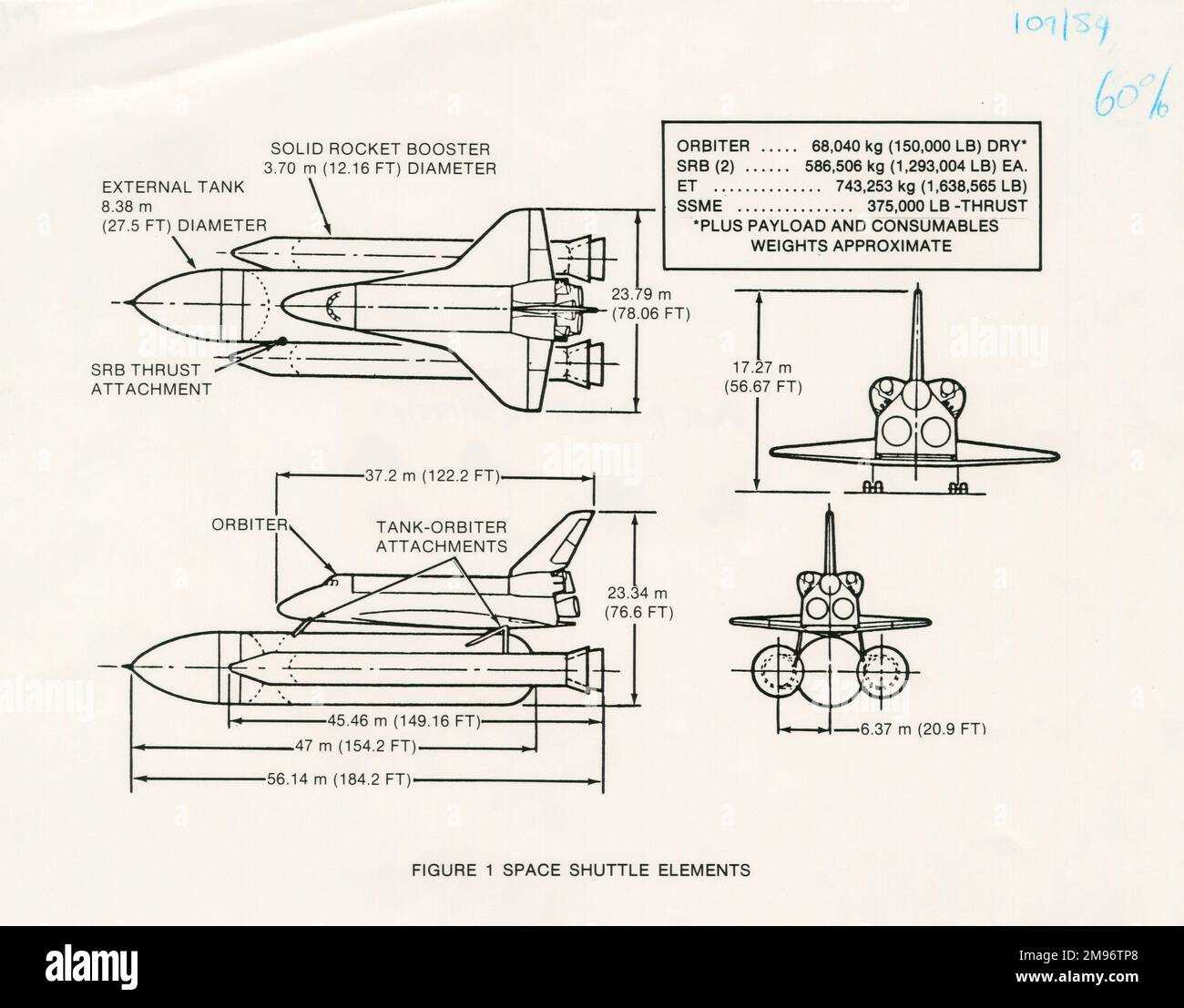 parts of a space shuttle diagram