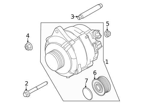 parts of an alternator diagram