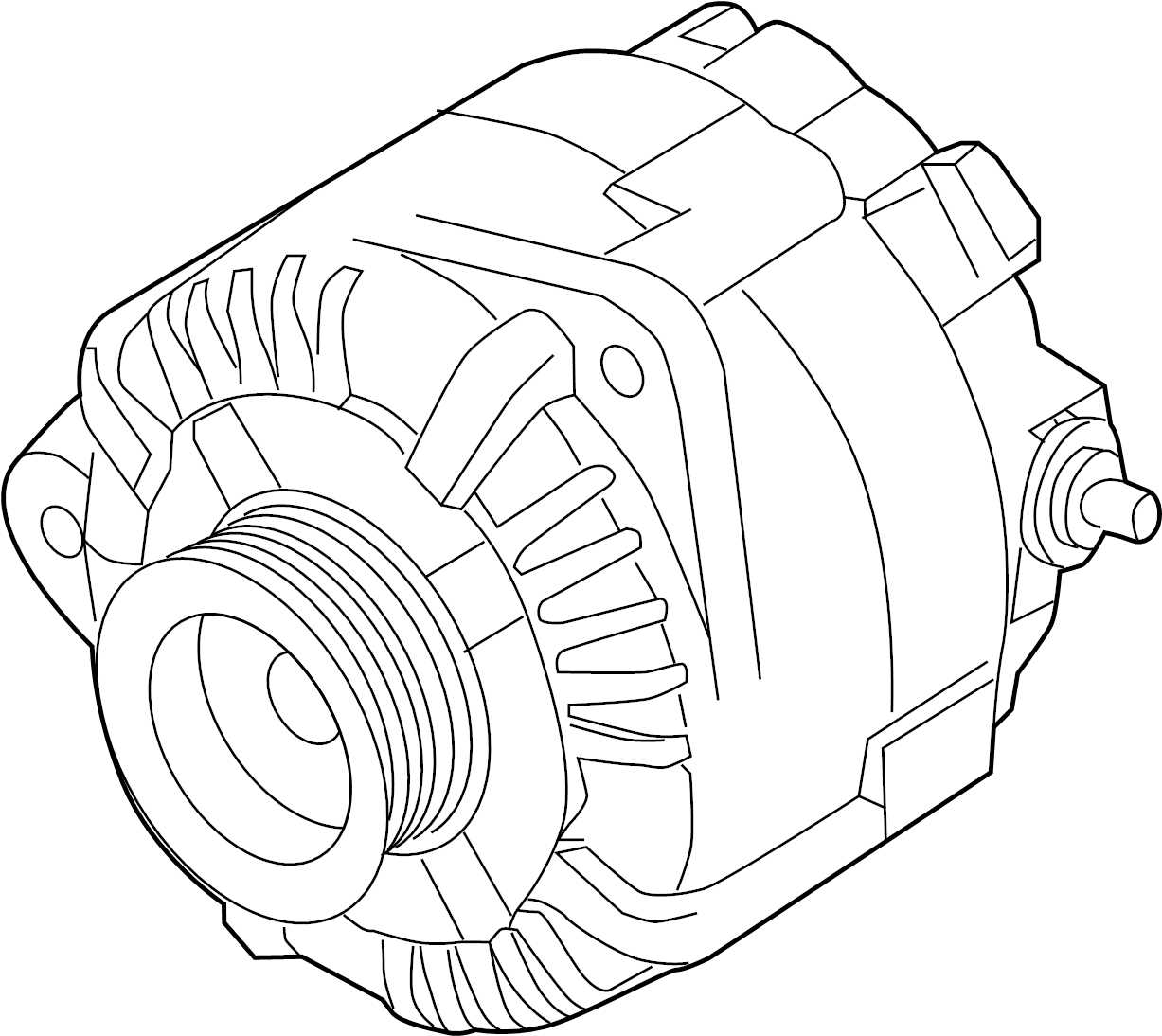 parts of an alternator diagram