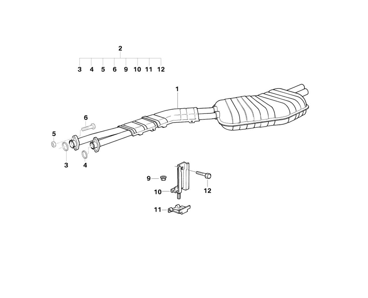 parts of an exhaust diagram