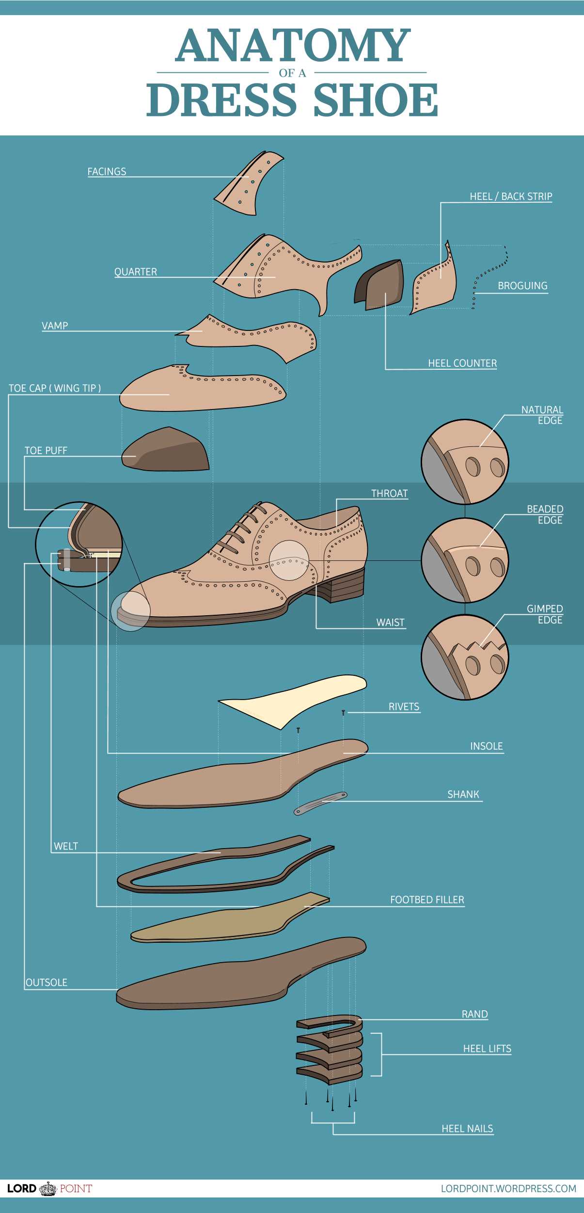 parts of shoe diagram