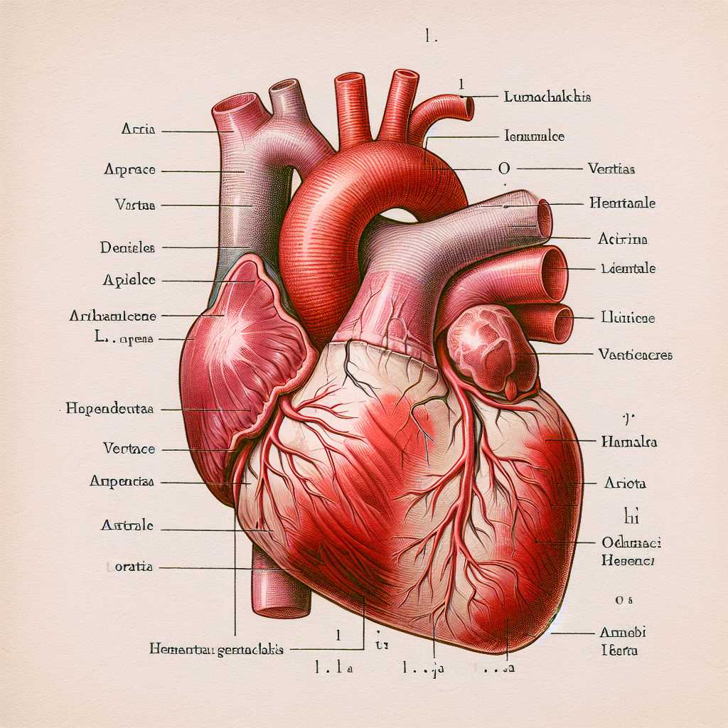 parts of the heart diagram