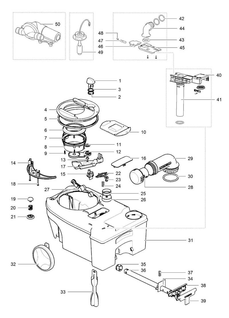 parts of toilet tank diagram