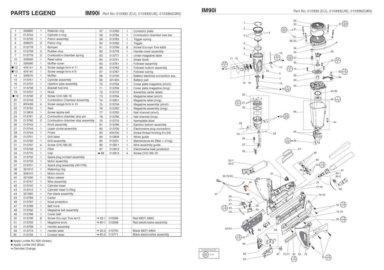 paslode framing gun parts diagram