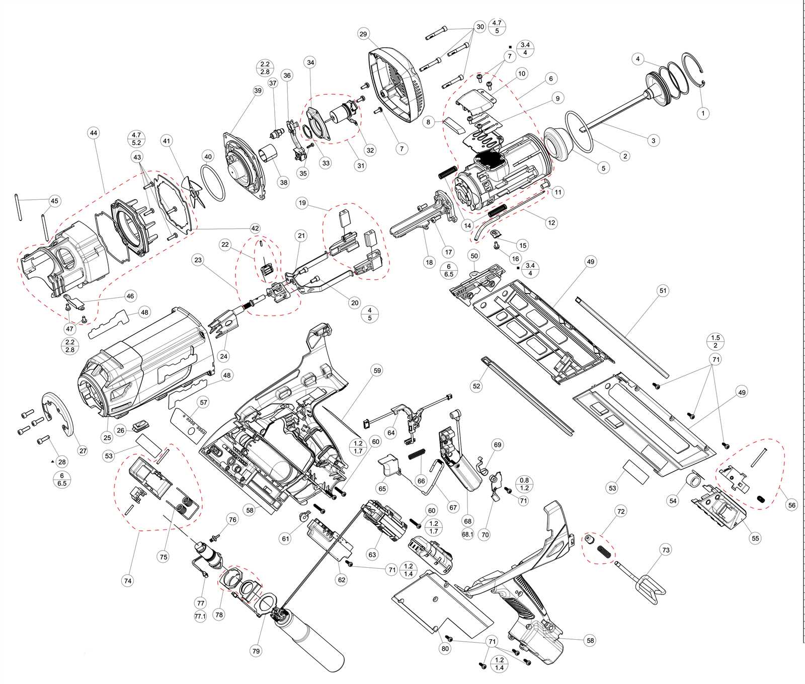 paslode framing gun parts diagram