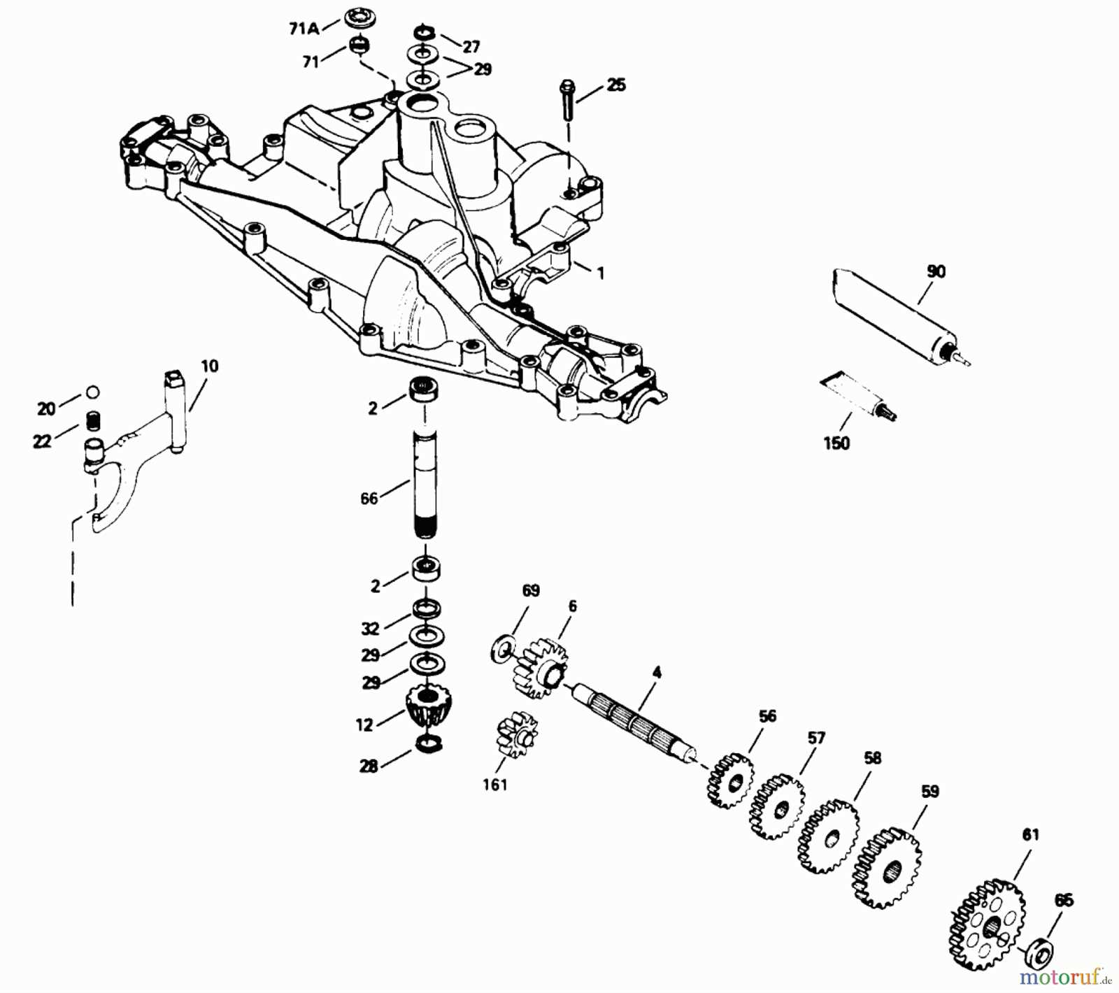 peerless transmission parts diagram