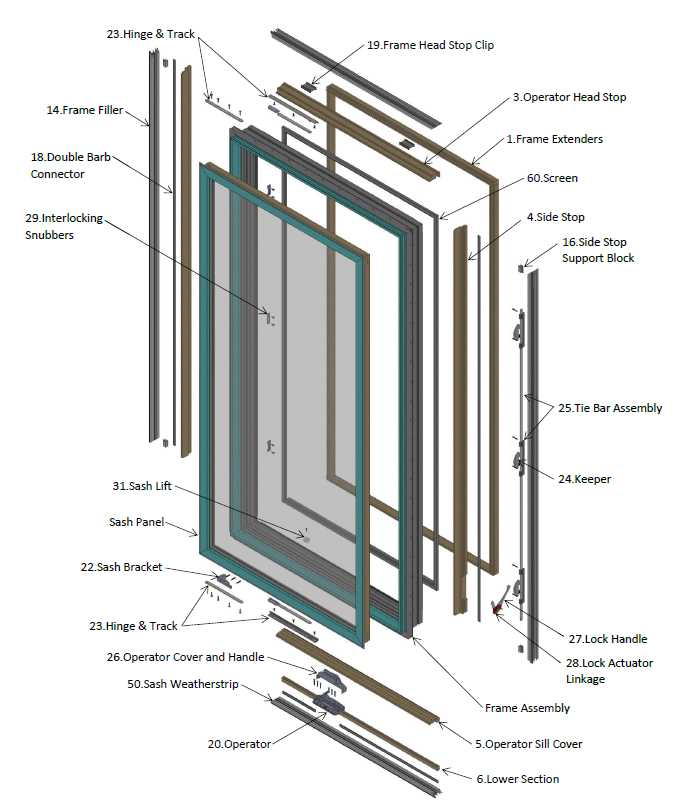 pella window parts diagram