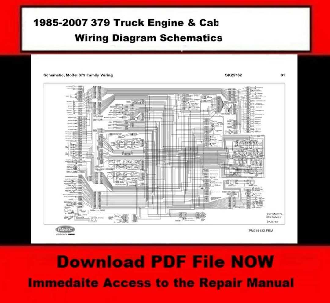 peterbilt 379 cab parts diagram