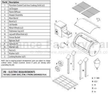 pit boss grill parts diagram