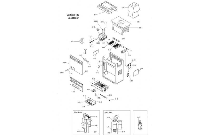 pool heater parts diagram