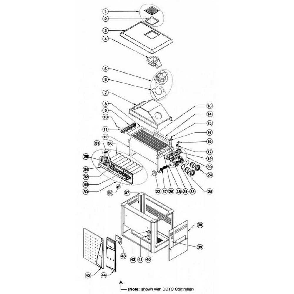 pool heater parts diagram