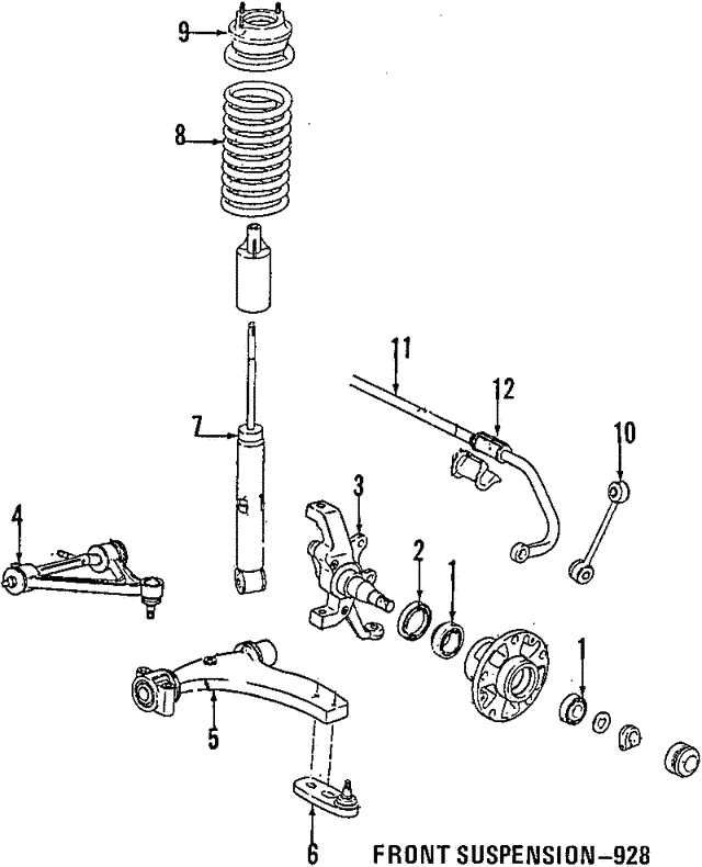 porsche 928 parts diagram