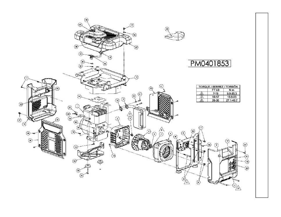 portable generator parts diagram