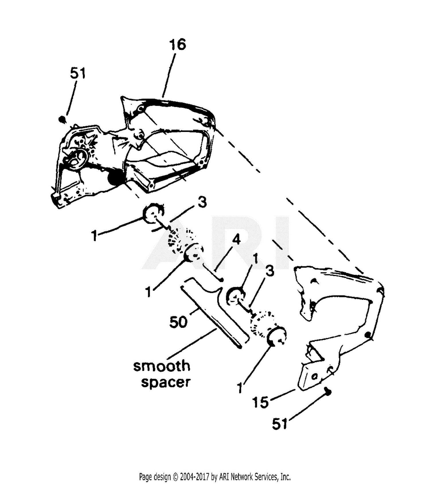 poulan 3400 chainsaw parts diagram