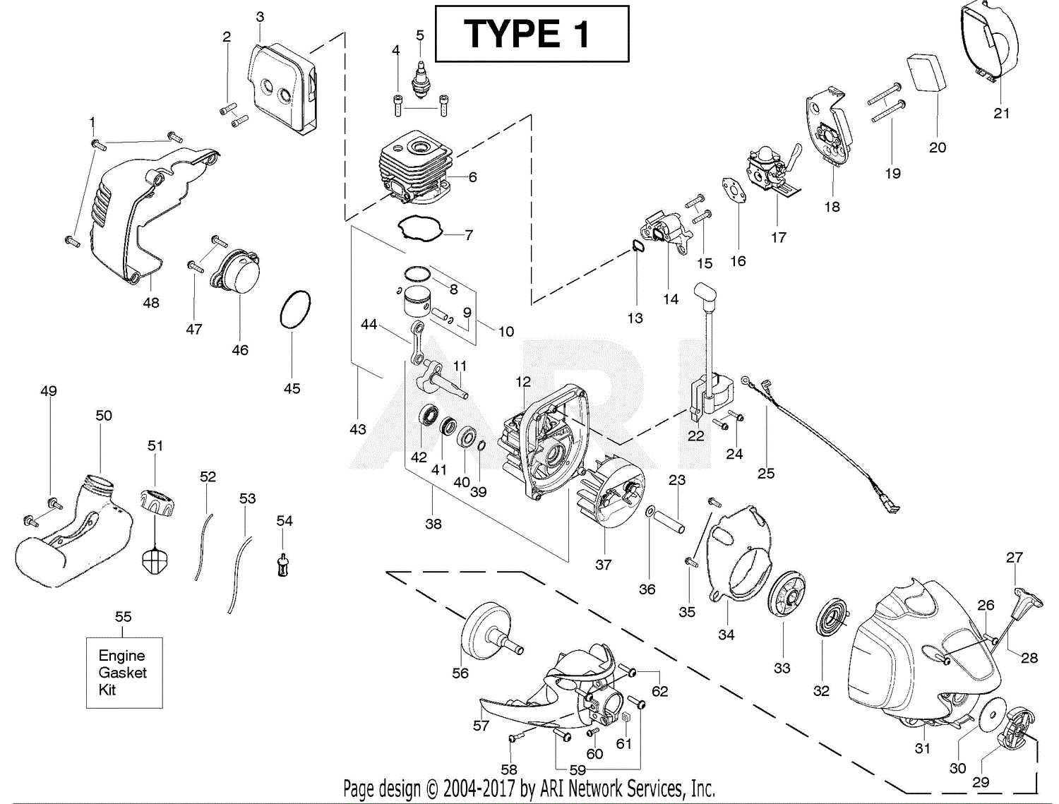 poulan mower parts diagram