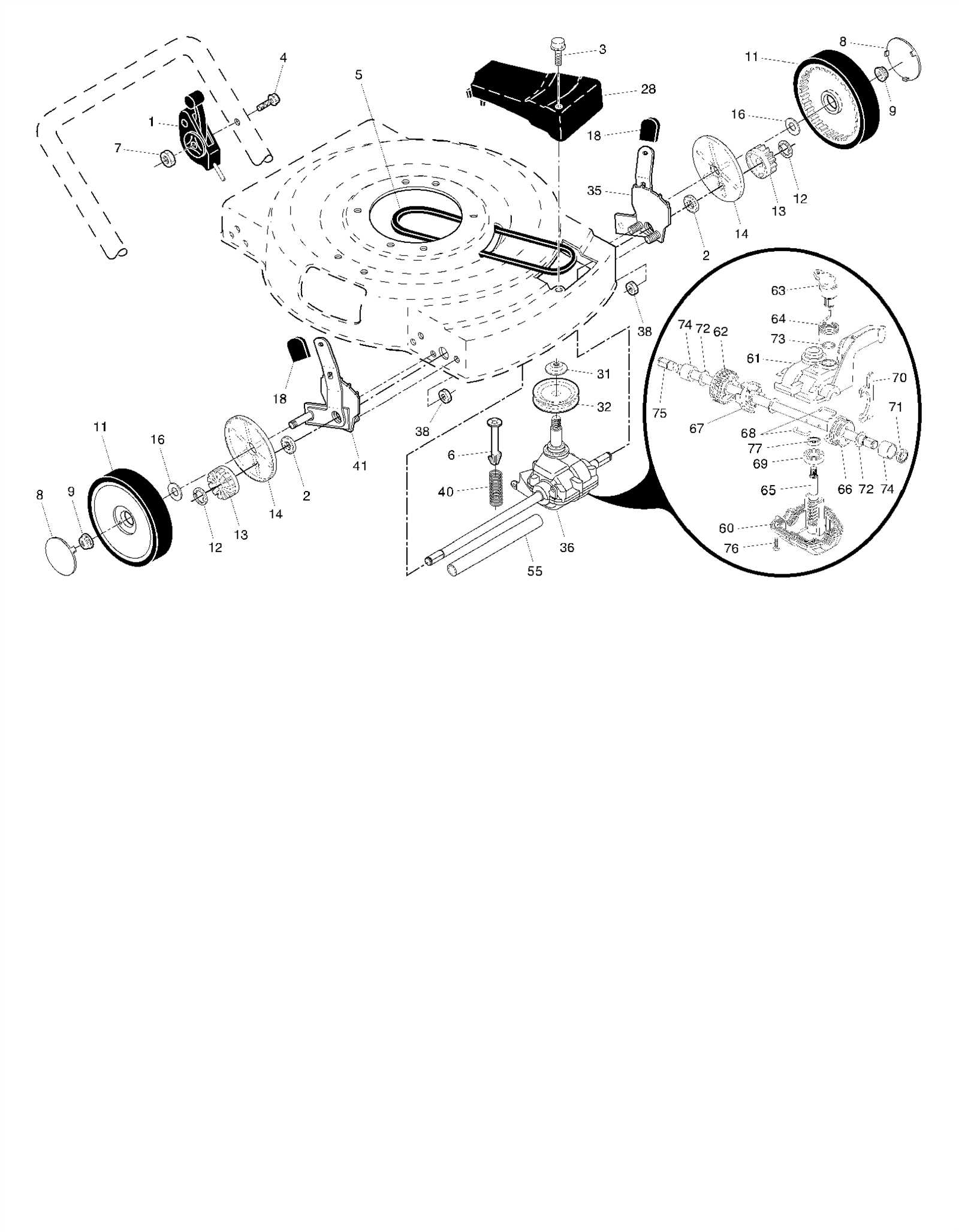 poulan pro riding lawn mower parts diagram