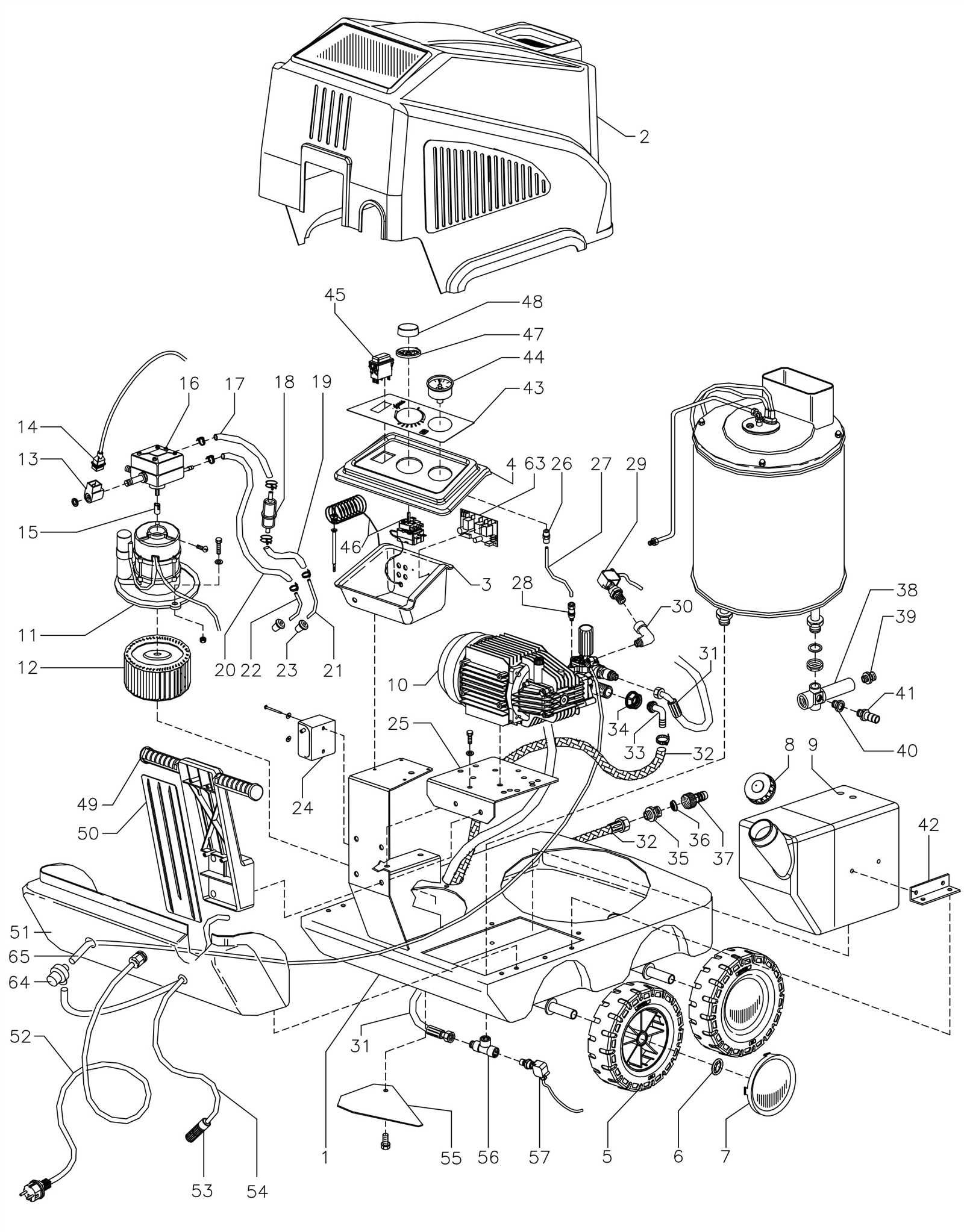 pressure washer parts diagram