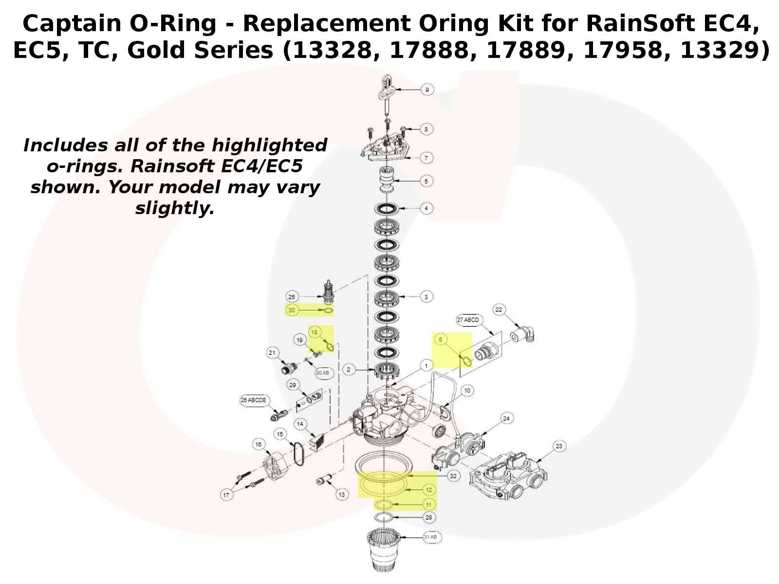 rainsoft water softener parts diagram