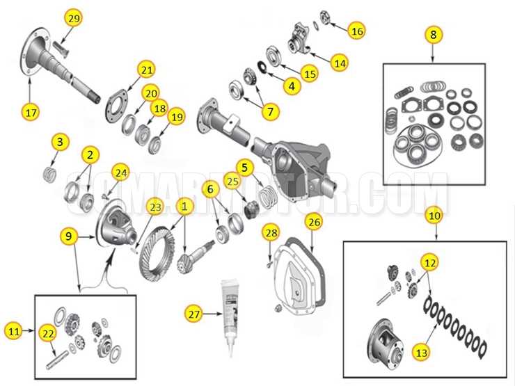 rear end parts diagram