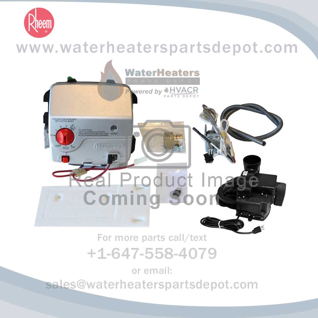 rheem gas water heater parts diagram