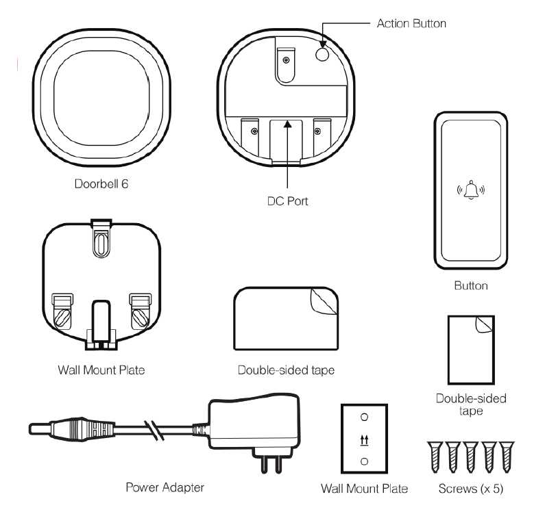 ring doorbell parts diagram