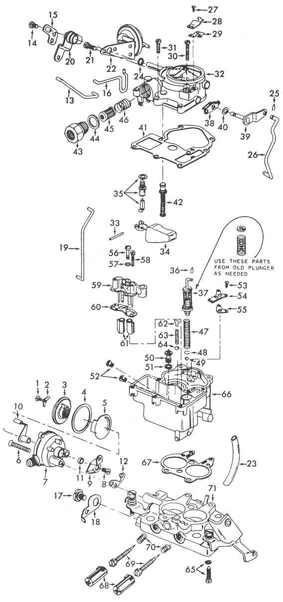 rochester carburetor parts diagram