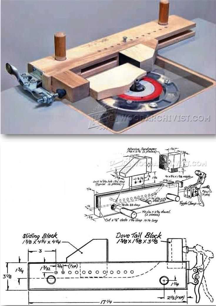 router table parts diagram