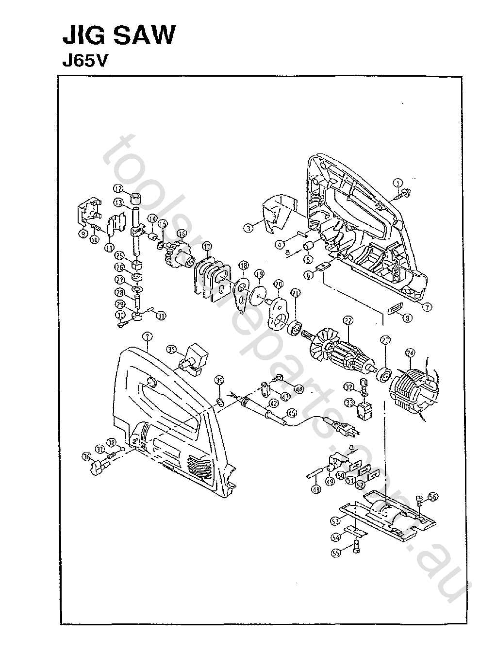 ryobi jigsaw parts diagram