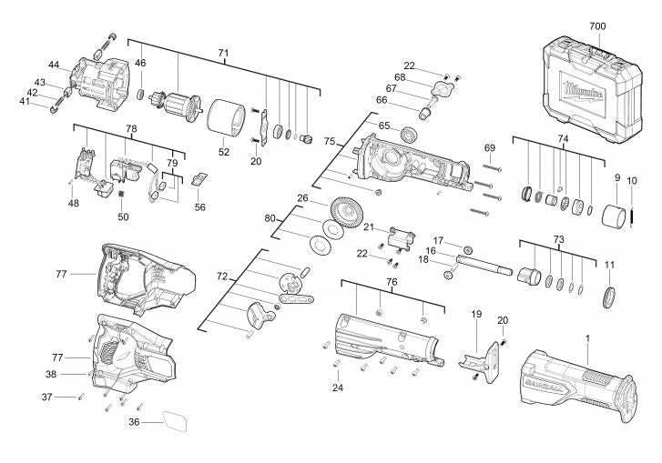 ryobi sawzall parts diagram