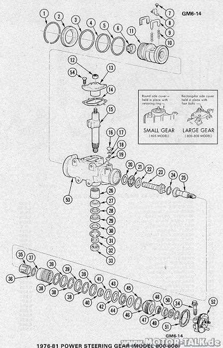 saginaw steering box parts diagram