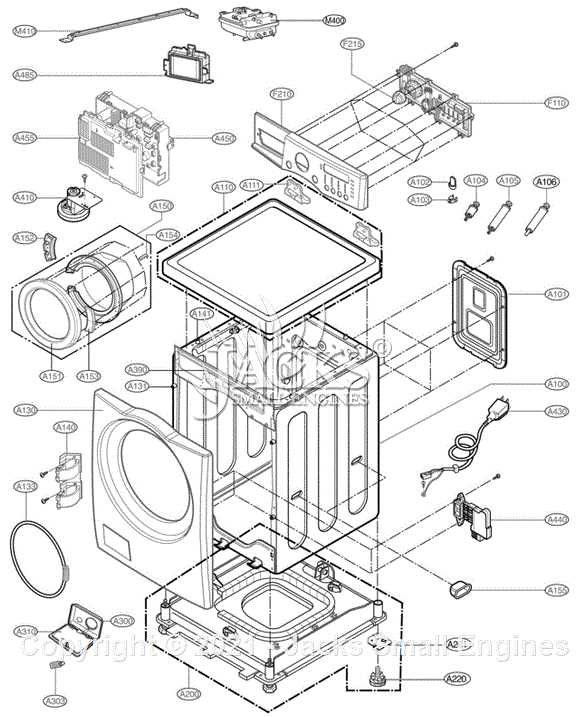 samsung front load washer parts diagram