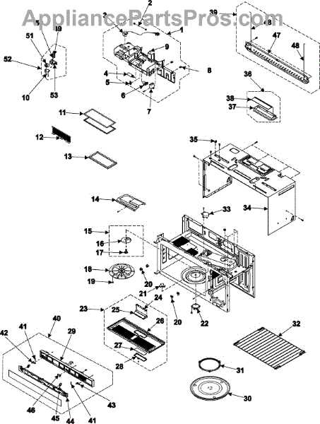 samsung me16h702ses parts diagram