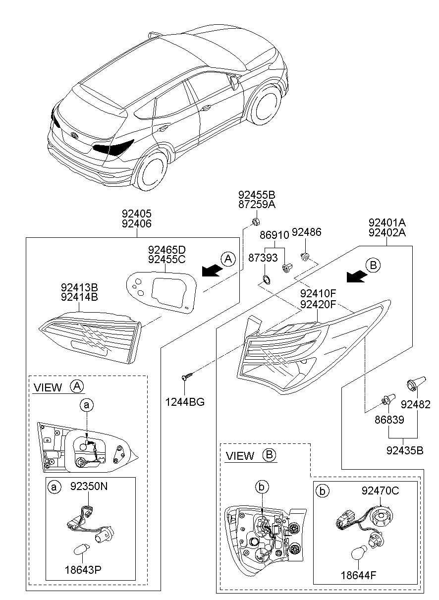 santa fe parts diagram