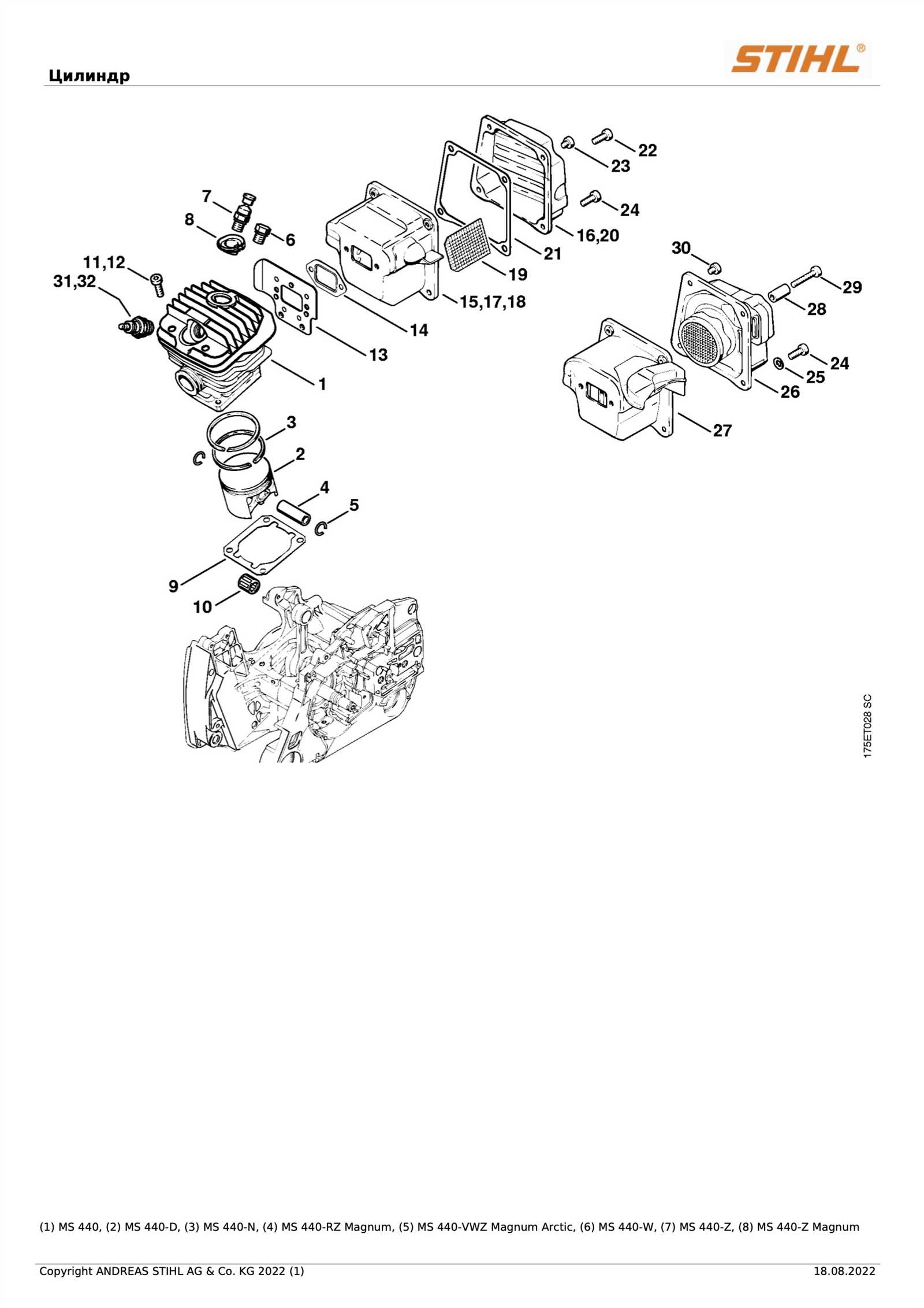 schematic stihl 044 parts diagram