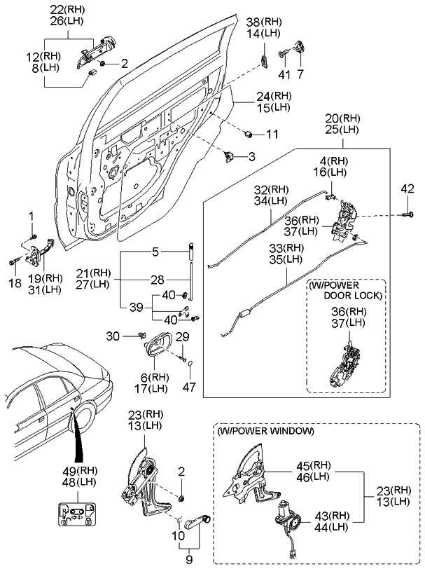 screen door parts diagram