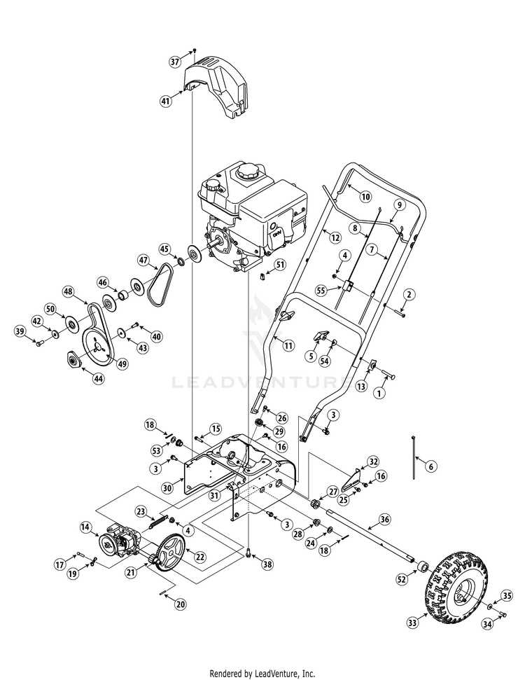 sears snowblower parts diagram