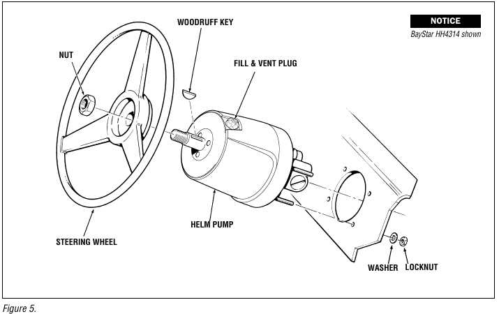 seastar hydraulic steering parts diagram