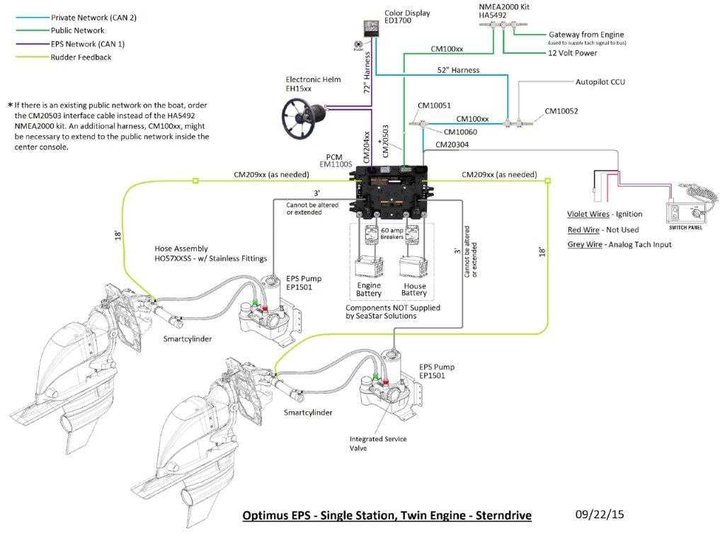 seastar hydraulic steering parts diagram