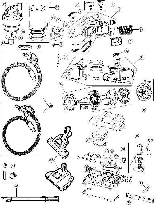 shark rocket parts diagram