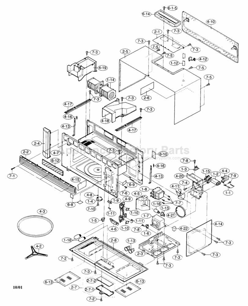 sharp microwave parts diagram