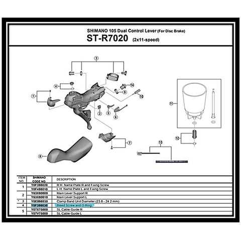 shimano brake parts diagram