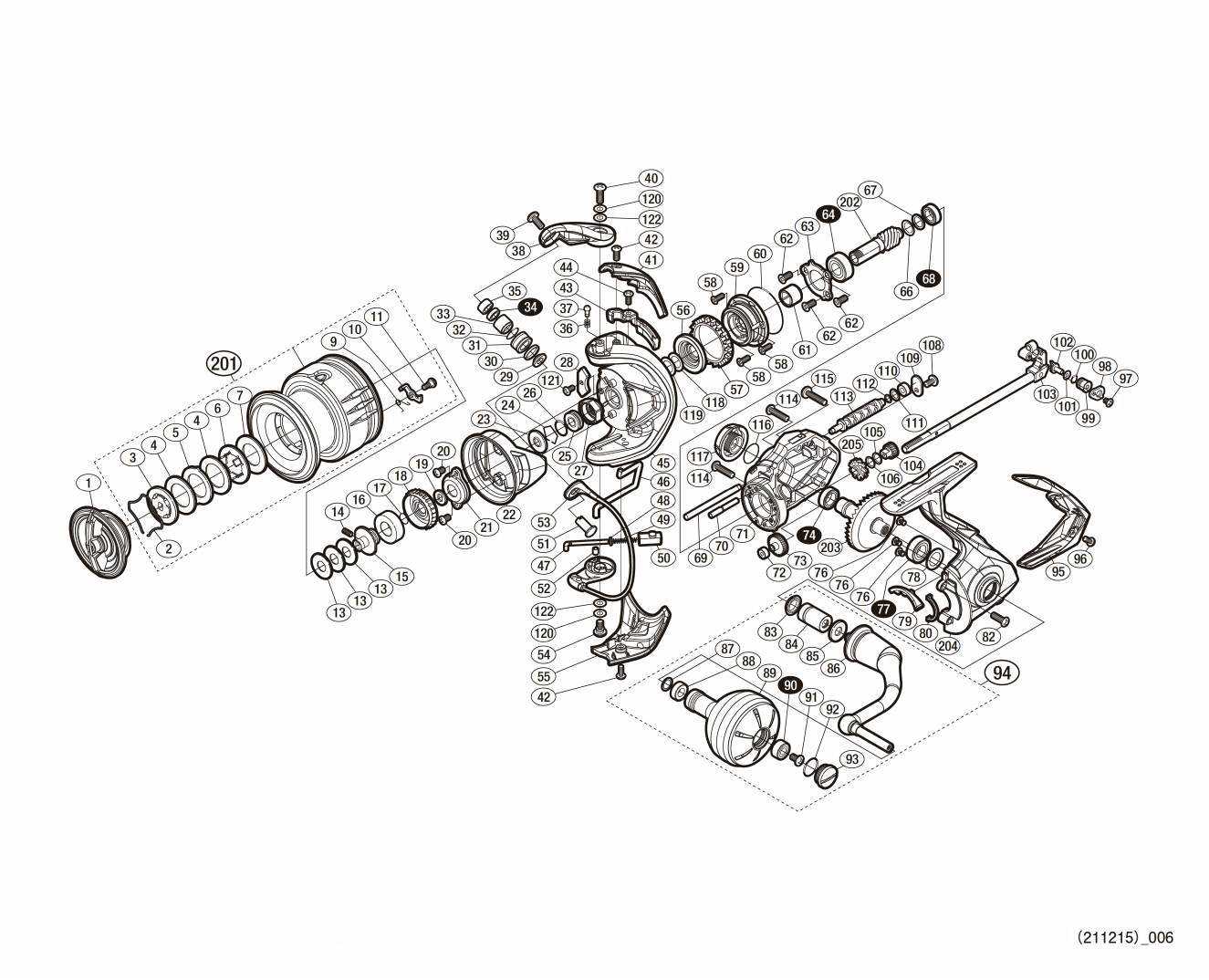 shimano brake parts diagram