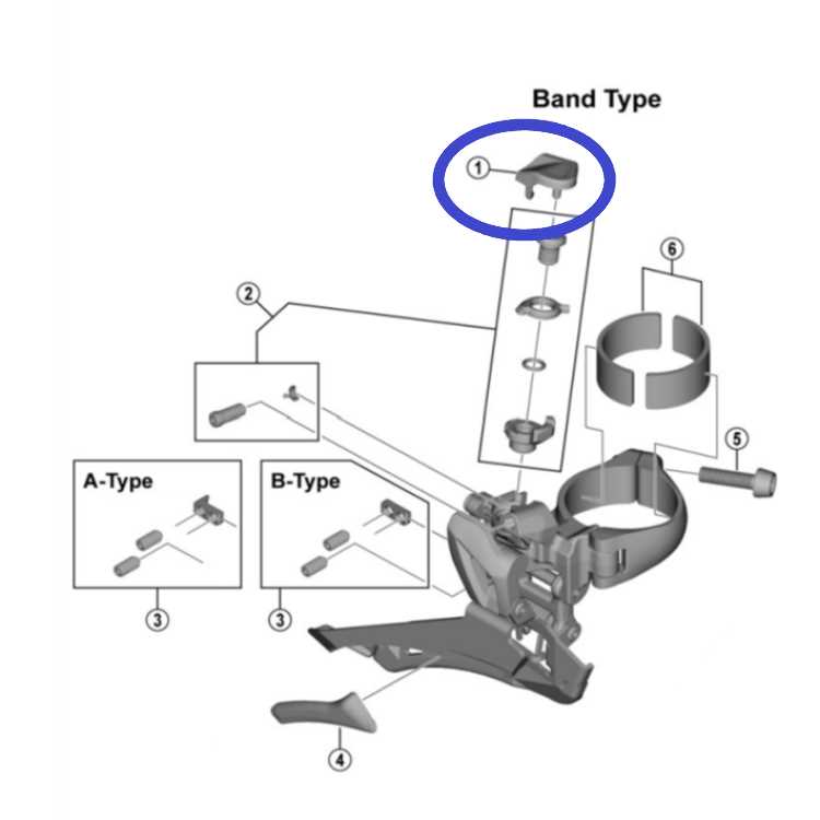 shimano rear derailleur parts diagram