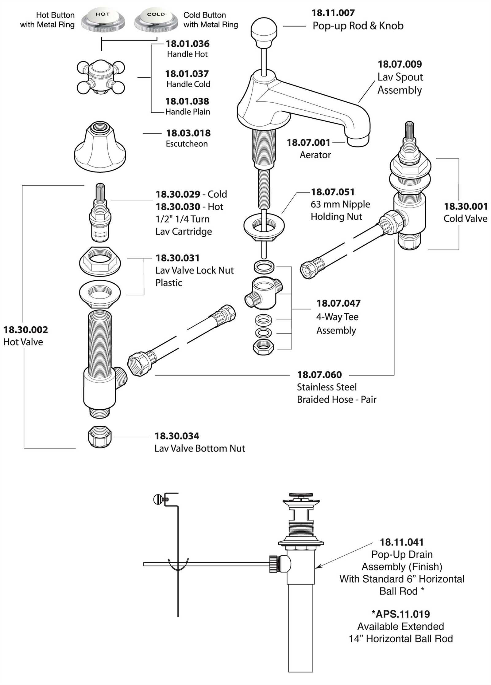 shower plumbing parts diagram