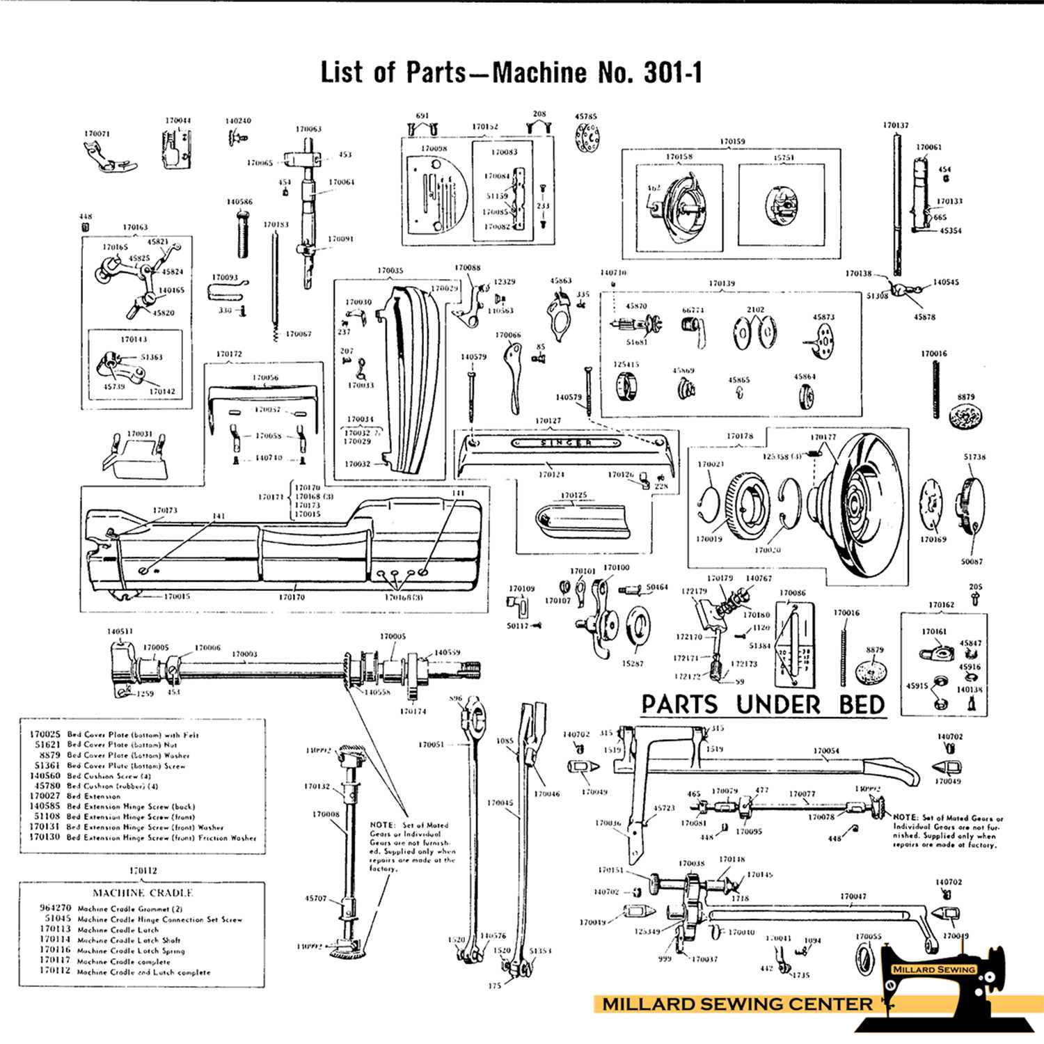 singer 99 parts diagram