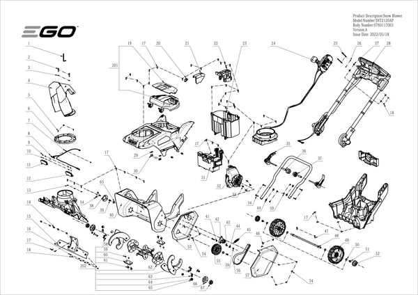 snow chief snowblower parts diagram